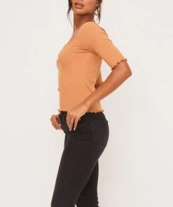 Lush Clothing Tops Kaya Cinched Top