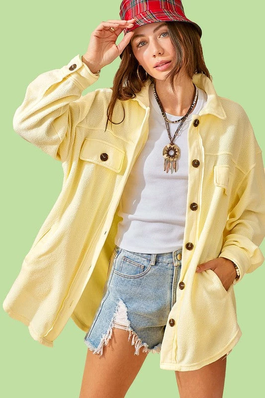 La Miel In My Element Fleece Shacket New Arrivals 3 La Miel In My Element Fleece Shacket New Arrivals