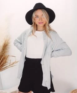 La Miel Tops Celia Button Down 64 La Miel Tops Celia Button Down