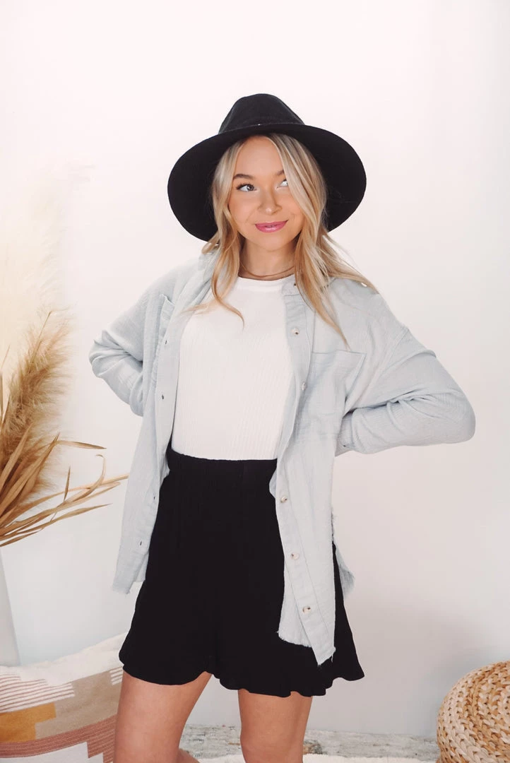 La Miel Tops Celia Button Down 31 La Miel Tops Celia Button Down