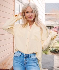 La Miel Tops Celia Button Down 49 La Miel Tops Celia Button Down