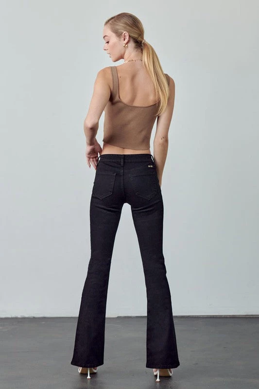 Kancan Bottoms Jayden Mid Rise Flare 5 Kancan Bottoms Jayden Mid Rise Flare