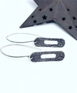 Twisted Designs By Beth Twisted Designs Textured Oval Drop Earrings