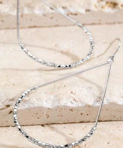Sublime Clothing Boutique Simple Bling Teardrop Hoop Accessories