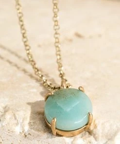 Urbanista Circle Stone Pendant Necklace Accessories