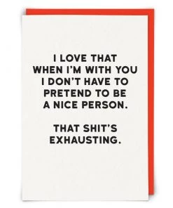 Red Back Cards Black Letter Greeting Cards