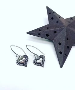 Twisted Designs By Beth Accessories Twisted Designs Raised Hearts Earrings