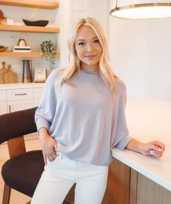 Charlotte Avery Half Sleeve Dolman Sweater