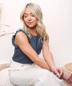 La Miel Tops Brynnie Ruffle Tank
