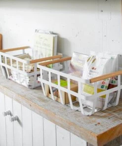 Yamazaki Home Yamazaki Tosca Dual Handle Storage Basket