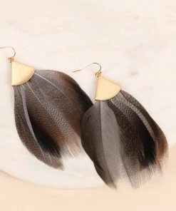 Sublime Clothing Boutique Feathered Triangle Earring