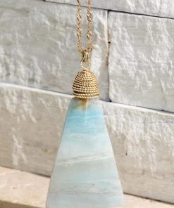 Urbanista Triangle Stone Pendant Necklace Accessories