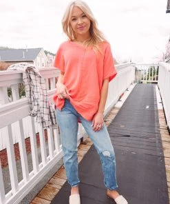 La Miel Tops Summery Vibes V Neck