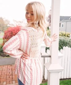 Hem & Thread Midori Crochet Blouse Tops