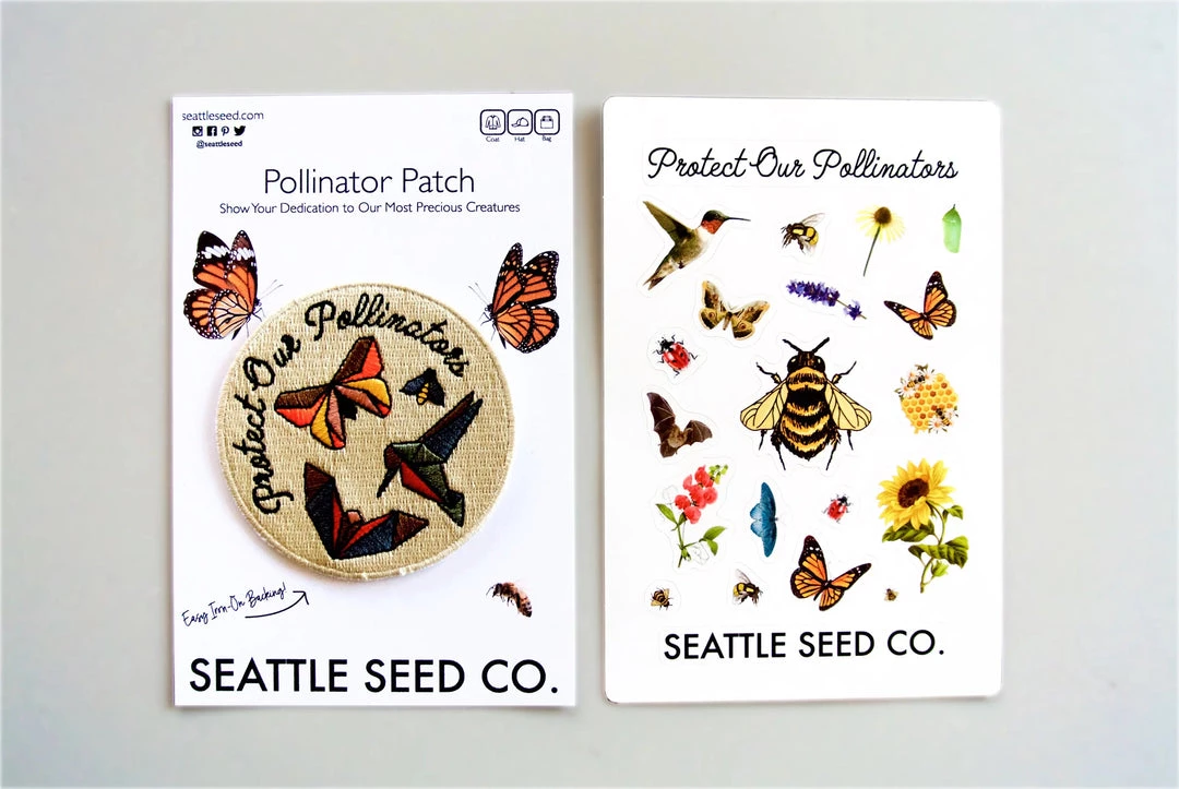 Seattle Seed Co. Pollinator Pride & Patch Sticker Kit Gifts + Home Accents 2 Seattle Seed Co. Pollinator Pride & Patch Sticker Kit Gifts + Home Accents