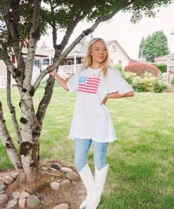 Oat Collective USA Flag Tee
