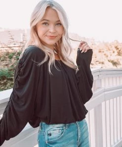 Hyfve Ruby Ruched Blouse 34 Hyfve Ruby Ruched Blouse