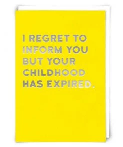 Red Back Cards Foil Letter Funny Greeting Cards