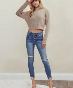 Kancan Brexton Mid Rise Denim Bottoms