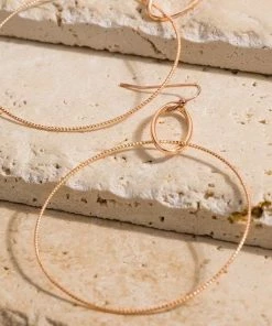 Sublime Clothing Boutique Metal Pleated Ring Earrings