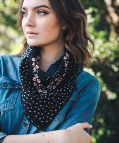 Sublime Clothing Boutique Dark Floral Bandana Accessories