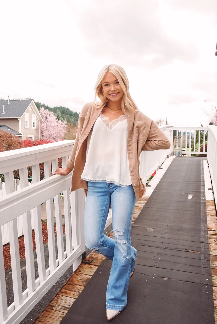 La Miel Tops Celia Button Down 9 La Miel Tops Celia Button Down