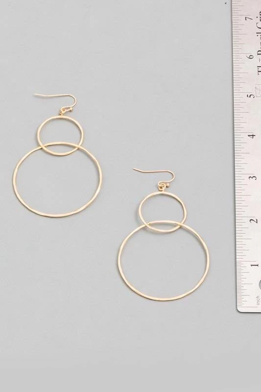Fame Accessories Circle Around Hoop Earrings 2 Fame Accessories Circle Around Hoop Earrings