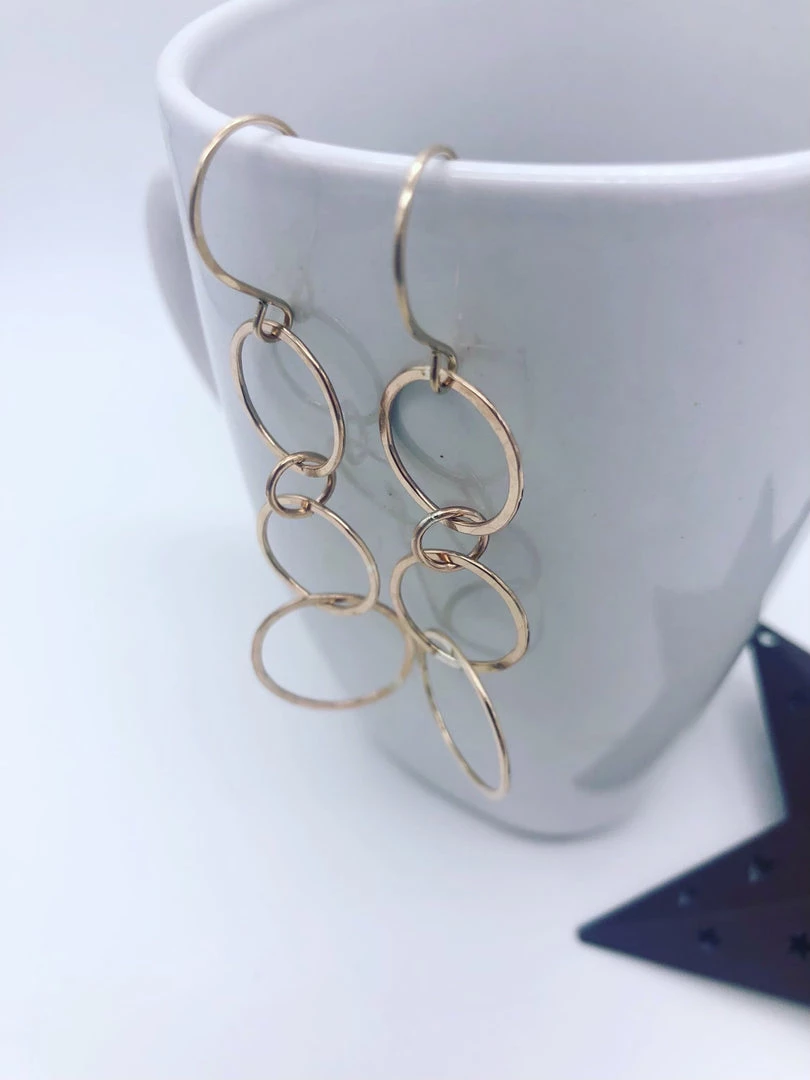 Twisted Designs By Beth Twisted Designs Gold Swinging Circles Earrings 1 Twisted Designs By Beth Twisted Designs Gold Swinging Circles Earrings