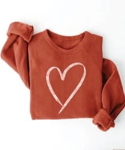 Oat Collective Heart Pullover Tops