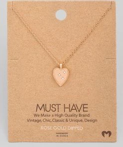 Fame Accessories Dazzling Heart Necklace