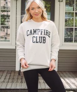 Oat Collective Campfire Club Pullover Tops