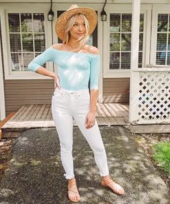 NikiBiki 3/4 Sleeve Off Shoulder Top