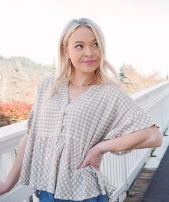 Promesa Derby Peplum Blouse 20 Promesa Derby Peplum Blouse