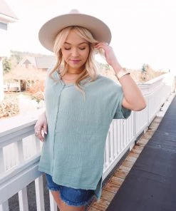 La Miel Tops Summery Vibes V Neck