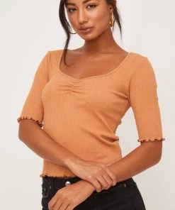 Lush Clothing Tops Kaya Cinched Top