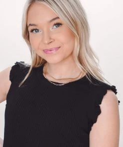 La Miel Tops Brynnie Ruffle Tank