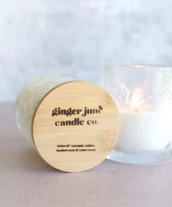 Ginger June Candle Textured Leaf Tumbler Candle New Gifts + Home