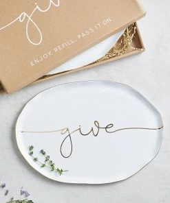 Santa Barbara Designs Ceramic Giving Tray Gifts + Home Accents