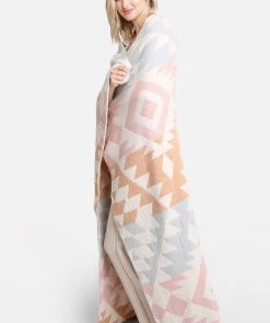 Hana Gifts + Home Accents Cozy Aztec Throw Blanket
