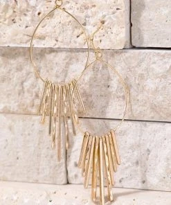 Sublime Clothing Boutique Accessories Circle Fringe Drop Earring