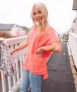 La Miel Tops Summery Vibes V Neck