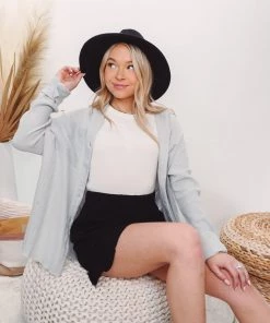 La Miel Tops Celia Button Down 66 La Miel Tops Celia Button Down