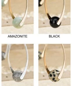 Urbanista Accessories Beaded Natural Stone Earrings