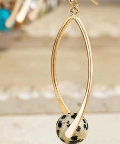 Urbanista Accessories Beaded Natural Stone Earrings