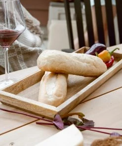 Foreside Home Hazel Wood Tray Gifts + Home Accents