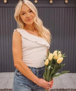 Charlotte Avery Tops Lovelyn One Shoulder Tank