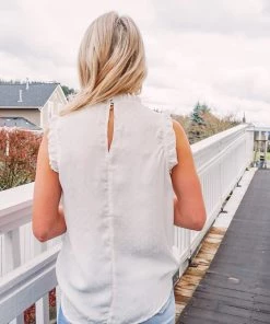 La Miel Pip Ruffle Tank Tops