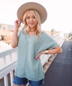 La Miel Tops Summery Vibes V Neck