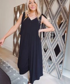 Charlotte Avery Beachwood Tie Strap Jumpsuit Dresses + Rompers