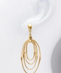 Urbanista Accessories Layered Metals Dangle Earrings